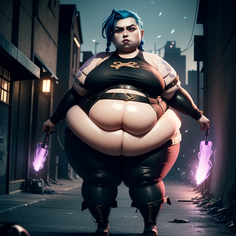 8k, melhor qualidade, peça de mestre, rosto perfeito , woman oni, punk clothes , hyper bottom heavy, huge breast, huge thighs, thicc, thunder thighs, pantyhose, high heels , armpit hair, pubic hair.