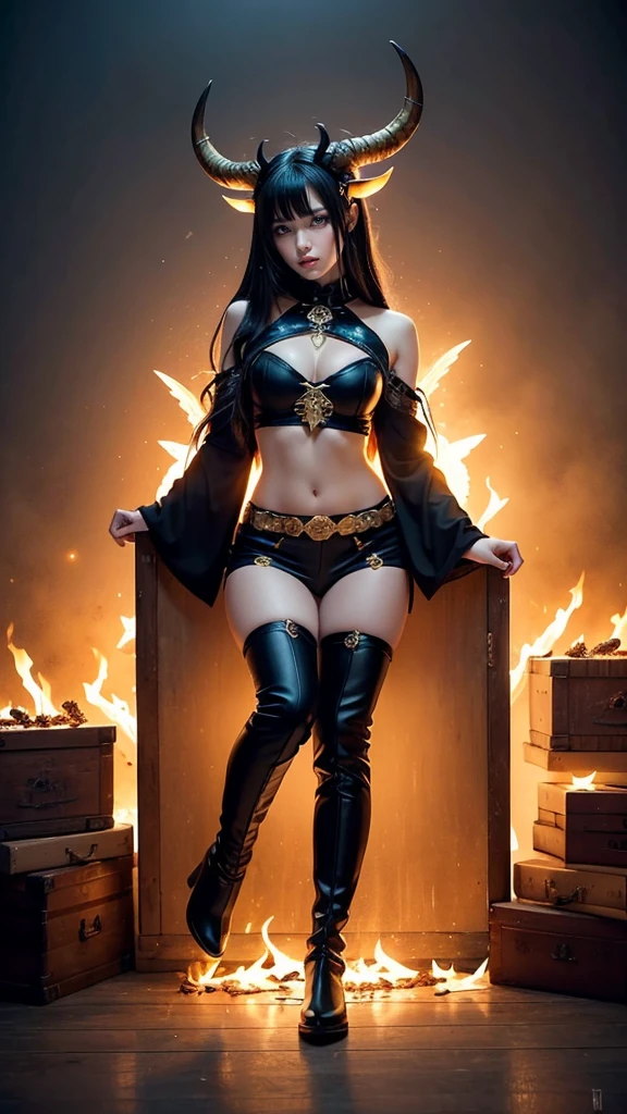 aesthetic masterpieces a magical wizard burning fire incandescent embers burning hearth "the traveling castle" 16K Guweiz and James Jean by CGSCOSITY tattoo, etc. SunLight Accurate Luminescence SLR Realism Detail Depth Resolution Perfection Ultra Octane Enhanced Graduated UHD XT3 16K DSLR HDR UnrealEngine5 Ultra Pro-Photorealistic Ultra 16k angle below a Will-o'-the-wisp equirectangular 360 Highres, [(art by Willi Baumeister:1.1), (art by John T. Biggers:1.2)::17], A Necromancer, Hand Magic: 1.3 , Dark style, Vampire, glowing eyes, tyndall effect,  (detailed high skin: 1.2), 16k uhd, DSLR Bokeh, absurd, best ratio four fingers and an inch, Tourmaline 16k "Wanda Maximoff" occult throne Crystalline 16k War submit devastated temple Lava-retina-glass-transparent-reflective-mirror strike multi+shoot-plasmalight ruins DoF Elizabeth Olsen 27years muscular symmetrical bodies heavily clad unity Cosplay 16K "Scarlet Witch" dazzling soft eyes delicate face open mouth teeth smile 16k short hairstyle suave seductive dramatic bridaldress torn shoulders lace white shirt sleeves white lace collarbones papillotes silk satin felt seam strange corsait skirt loose swinging spinel thick leather thighs covered garters revealing legs boots solid voluminous fur black abundant short Indigo thick underwear imposing fullbodye heart armor "Heavy Metal" metallic 16k magic covered flat opal bands copper chainmail chrome ruby