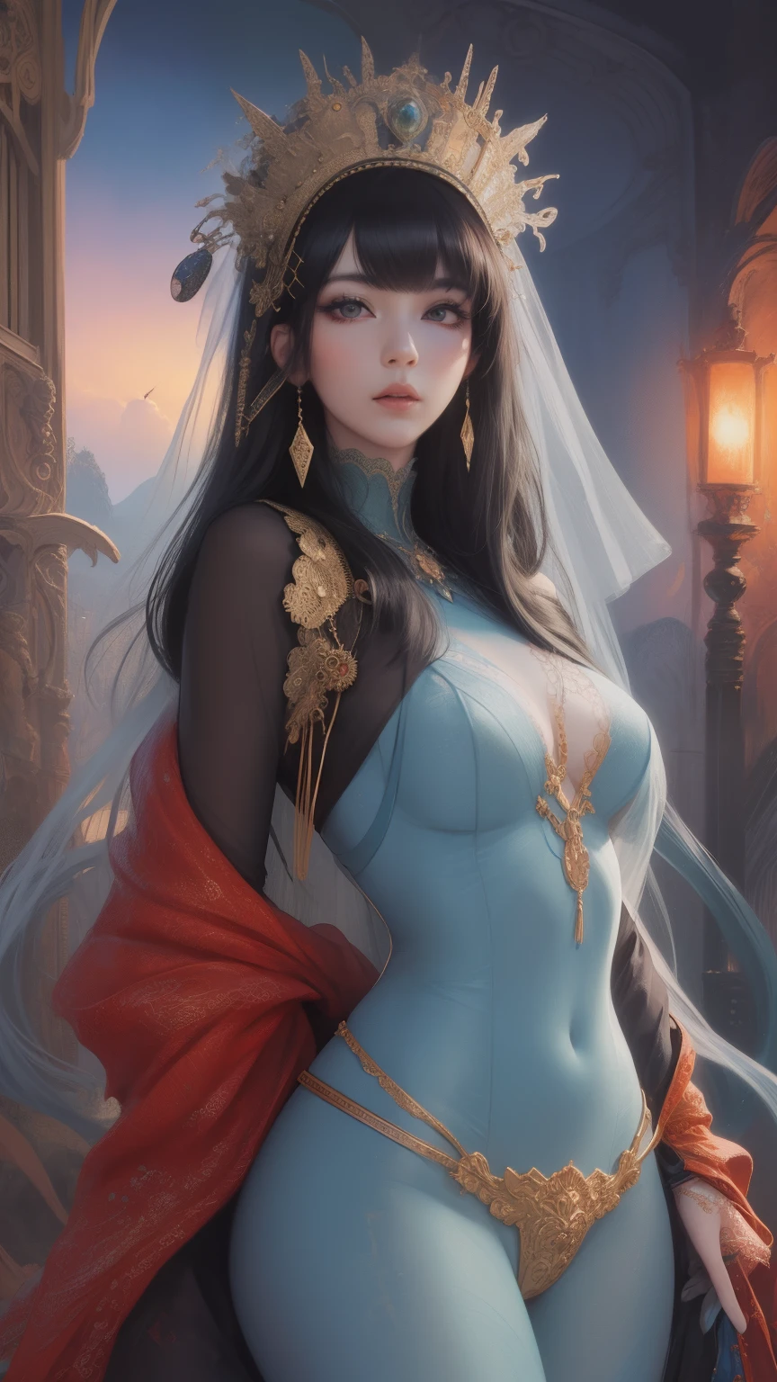 (1girl, asian), (long shawl), (big breast, big nipple), (detail eyes), 4k, very detailed, amazing quality, intricate, cinematic light, highly detail, surreal, dramatic, realistic, galaxy fantasy colors, unique perspective, (panorama). beautifull, dynamic, majestic,
Create a captivating and visually stunning image, standing on the edge of a mystical glowing, ((masterpiece)), (hijab:0.5), (pasmina)