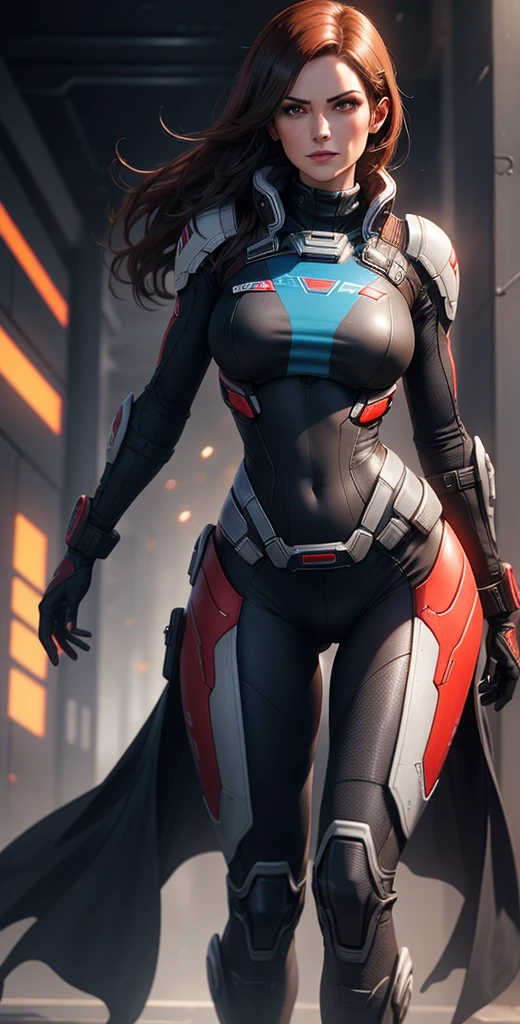 complex 3d render ultra detailed of beautiful blond mature girl as mass_effect_character wearing (battle_worn mass_effect combat outfit),android face, 150 mm, studio lighting, rim light,vibrant details,hyperrealistic, anatomical, facial muscles, an extremely delicate and beautiful, extremely detailed ,CG ,unity ,wallpaper, (realistic, photo-realistic:1.37),Amazing, finely detail, masterpiece,best quality,official art, extremely detailed CG unity 8k wallpaper, absurdres, incredibly absurdres,gradient, covered_navel, medium_breasts, ((scifi background)),rim lighting, sharp focus, low key, dim light, wlop,realistic perfect hands and fingers,