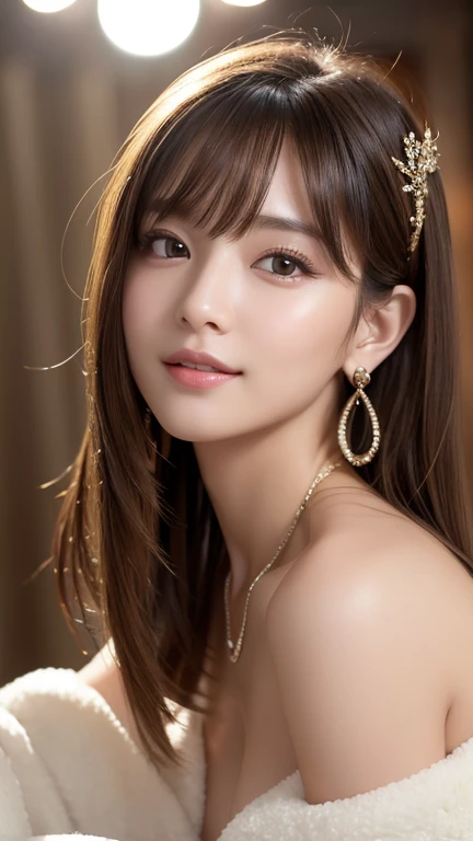 ((highest quality)), ((masterpiece)), (detailed), whole body、wallpaper、Perfect Face、Perfect body、Light brown hair、Beautiful Skin、A beautiful half Korean and half Russian girl、(masterpiece:1.3), (8k, Photorealistic, Raw photo, Best image quality: 1.4), (Rough long hairstyle:1.2)、Cleavage:1.2、Wearing a Chinese dress
