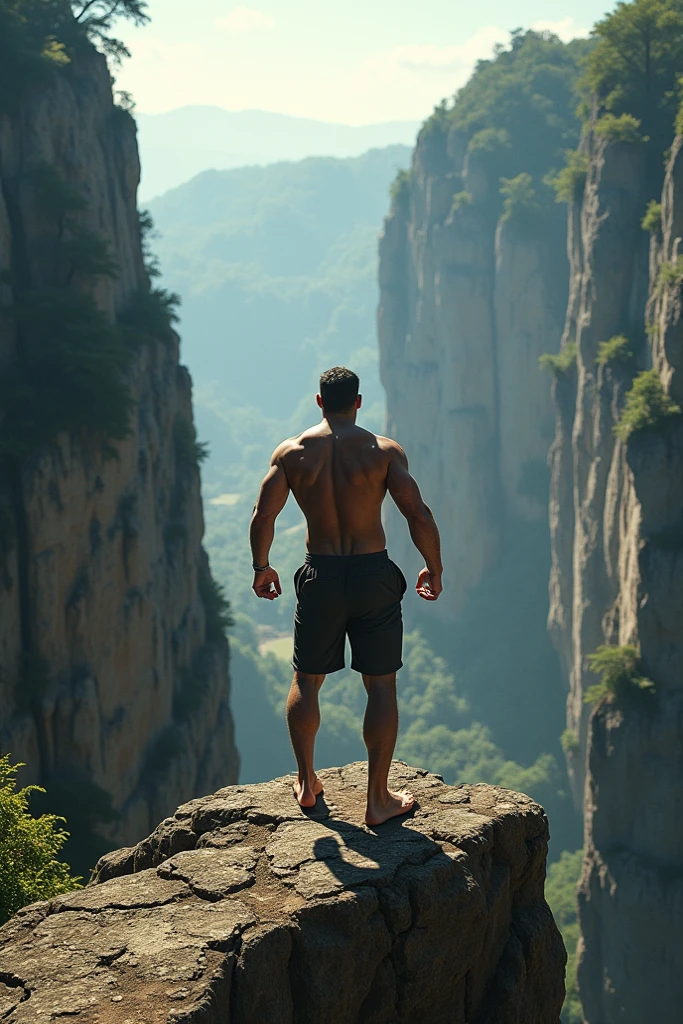 Masterpiece, best quality, high resolution, close up portrait, focus man, Focus only, Young Asian Man, pretty shirtless Sweating hairy guy hiking, Looking down at the camera angle, bleached blonde hair, 25 years old, Hiking and climbing, View from below, dirty, close up, Interesting view., thin and lean body, The face is beautiful, cute and masculine., Beaming, สวมเป้เดินป่าจ็อกสแตรปสีขาวdirty, Spread legs, dirty, Sweating, Hairy legs, thin, half naked, bare chest, There are mountains in the background., hiking trail, outdoor, View from below, amazing composition, HDR, Volumetric light, Special quality, elegant, Highly detailed