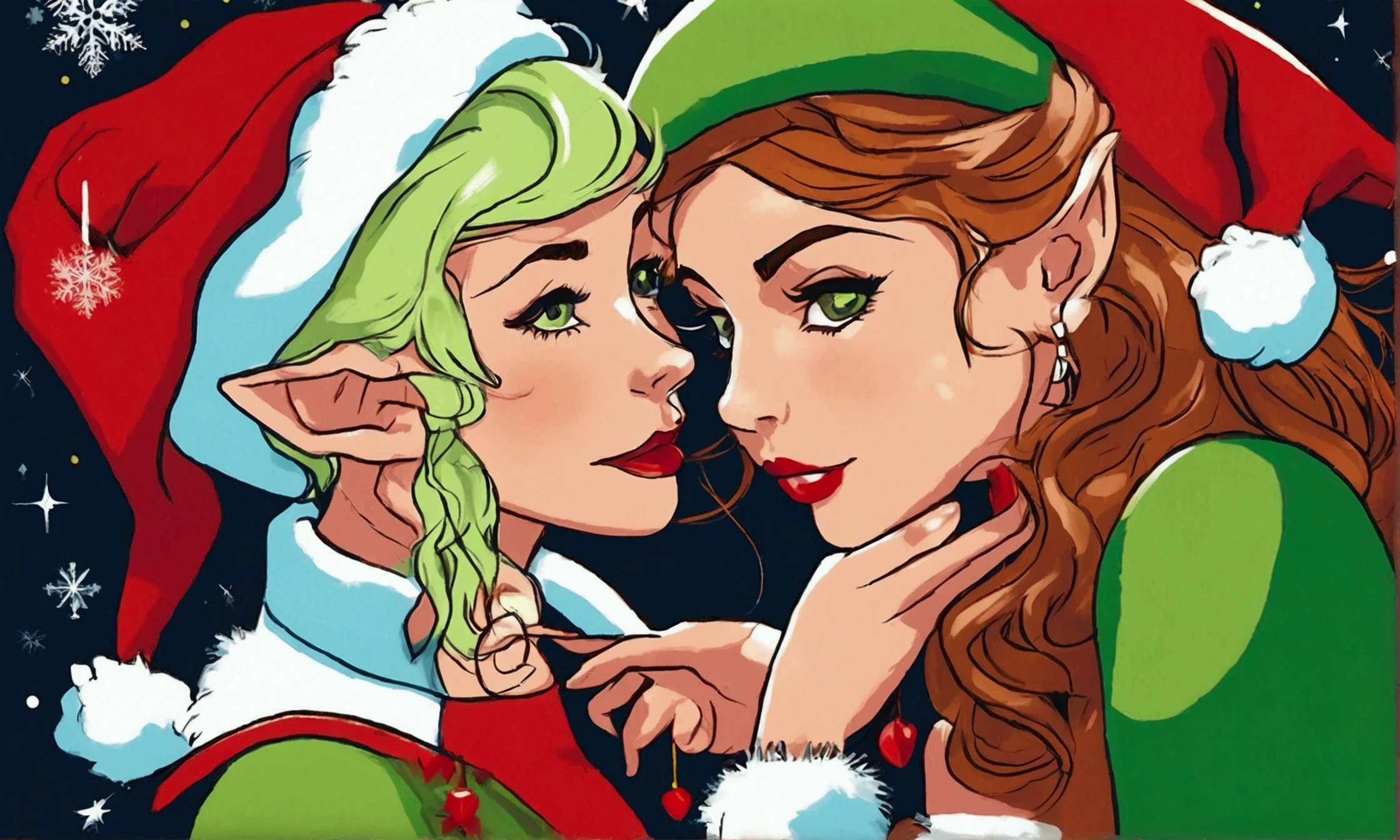 beautiful, masterpiece, best quality, extremely detailed face, perfect lighting, <lora:TripleFellatio:0.95>, 3girls, triplefellatio, 1boy, penis, licking, tongue, (ginger hair:1.4), (light green eyes:1.4), (freckles:1.2), (elf ears:1), (happy:1.4), nude, nsfw, (bedroom background:1.2)