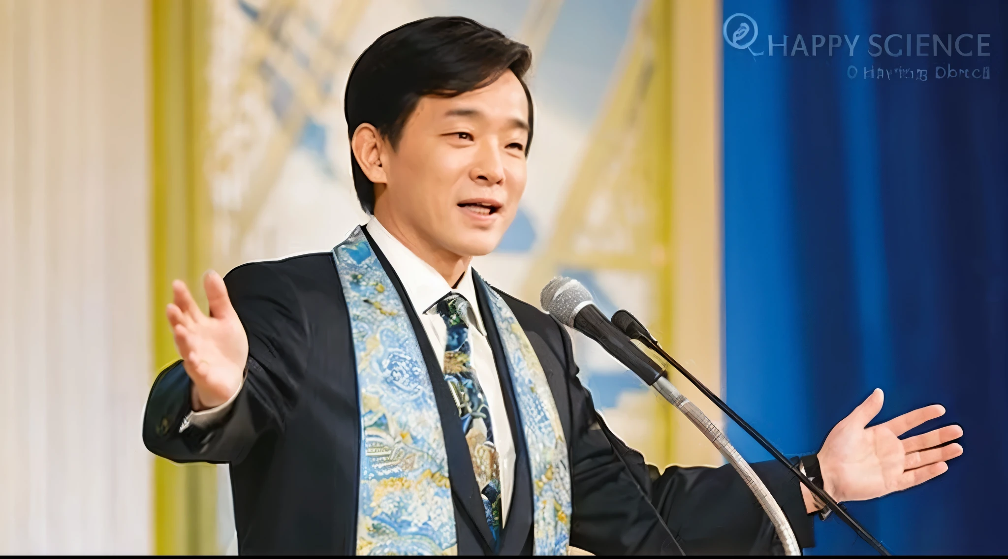 a man,<lora:Ryuho Okawa-v1:0.7>,looks kind face,smile face,