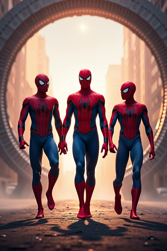 Spiderman with shaktiman and with krish realistic image
