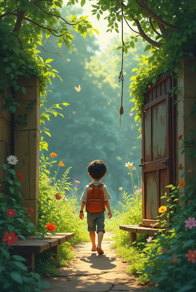 A boy and his old grandmother live in jungle