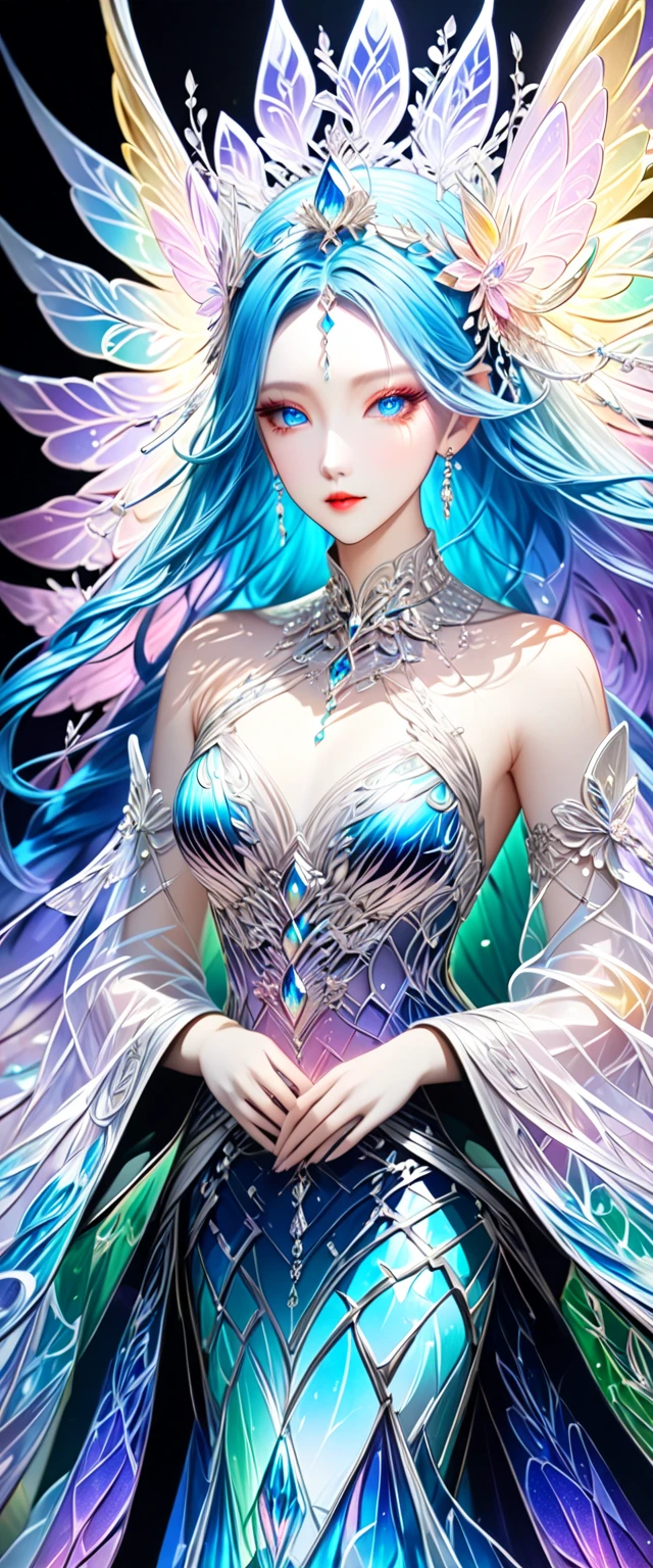 Scarlett Johansson, full body, close up,
Depict an intricate, ethereal character surrounded by fantastical elements
style of by Yoshitaka Amano