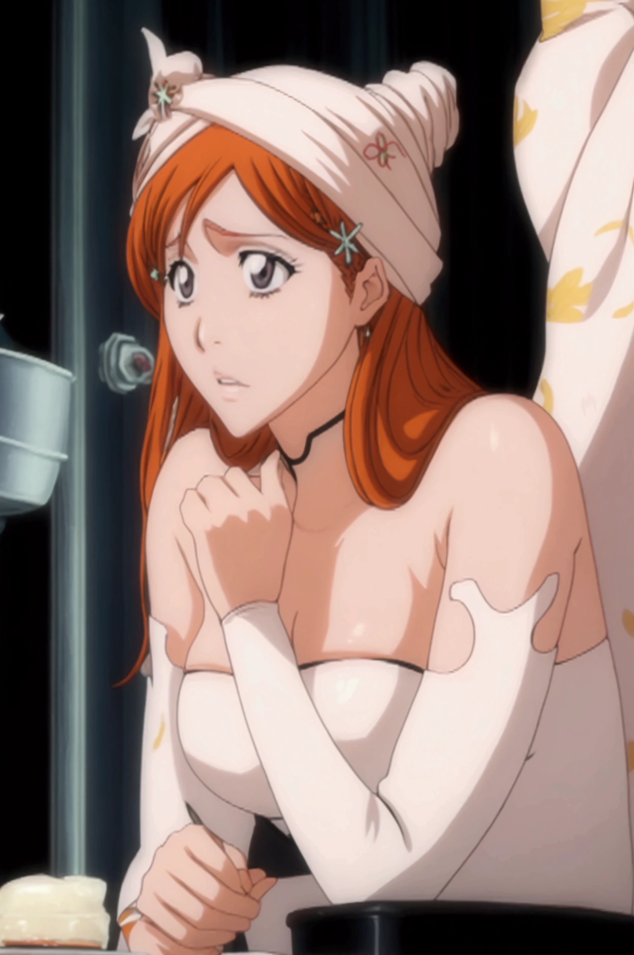 Orihime Inoue From bleach + Bambietta from bleach max between those characters. Sexy hot one,