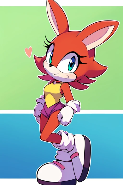 Female furry teenager sara rabbit sonicfurrymix style 