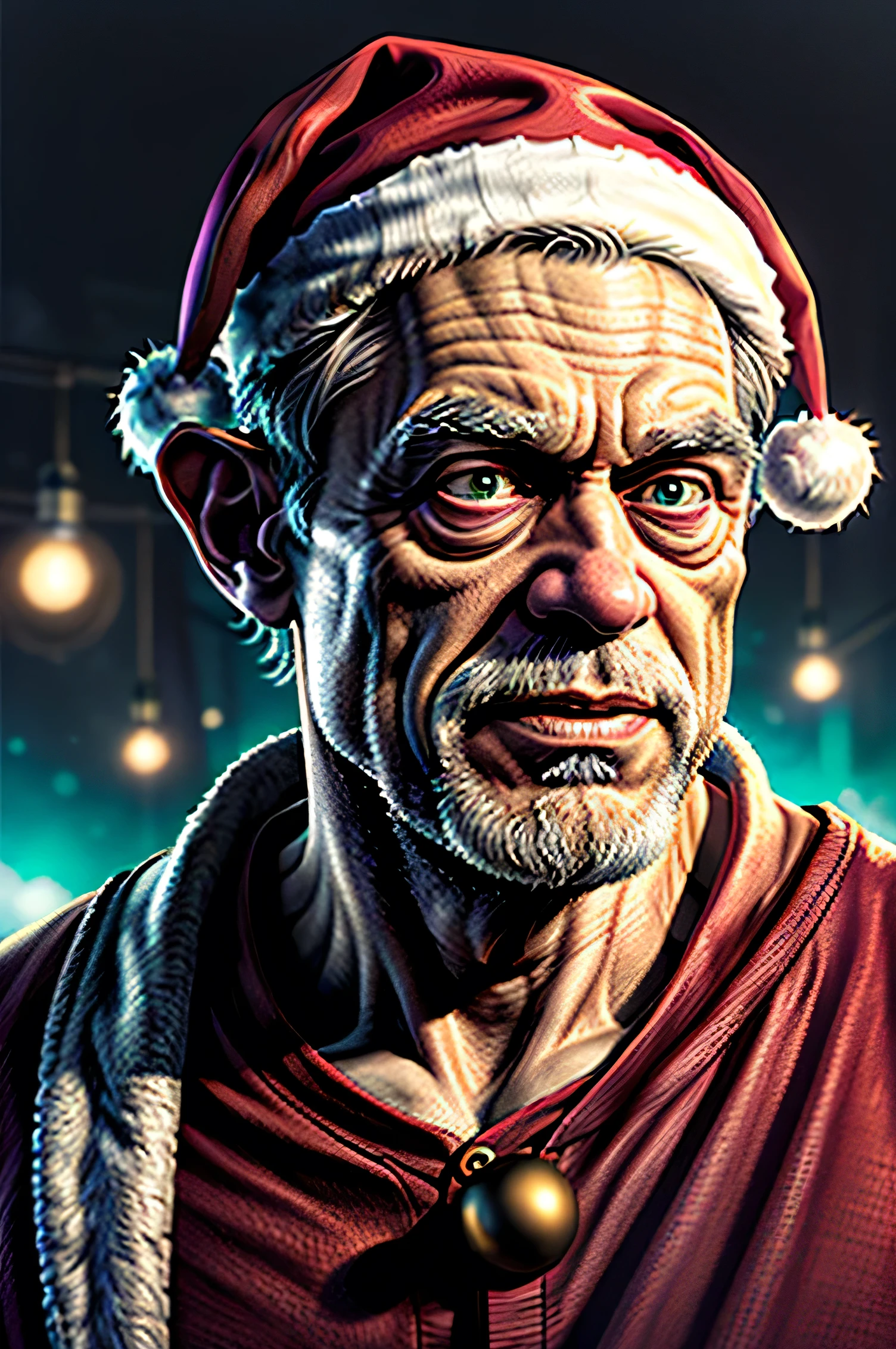 Santa clause, , digital painting  мужчины с зелеными волосами и носом,  Digital art  Говарда Ноттса, depicted on zbrush central ,  Digital art , Portrait of Don Knotts, Portrait of a Goblin, средний Portrait of a Goblin, Portrait of a green goblin, iodine,  fantasy art portrait ,  cartoon ,  digital painting ,  caricature of Jim Carrey , realism,  Donald Trump as Gollum ,  illustration from Mad magazine lives at the North Pole .  According to some North American sources,  his original name was Chris Kringle , прежде чем он сменил его на Santa clause.  Chris Kringle was the toy maker ,  who married Jessica .  Other names ,  used for Mrs. Claus ,  are Mary Christmas , gertrude, and Carol 