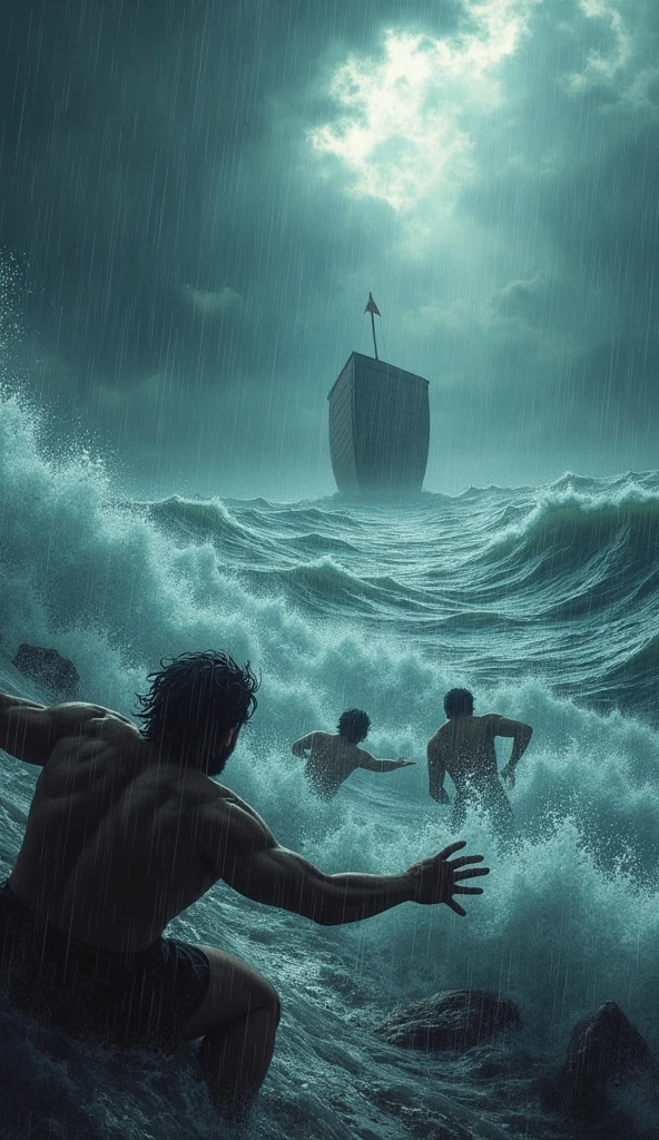 Edo Period Korean trading ship Rough seas Subversion Koreans thrown out swim Tired Clinging to broken wood