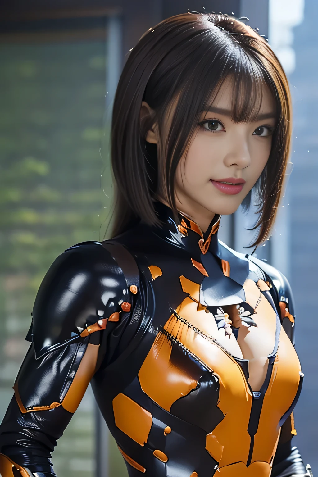 (high resolution,masterpiece,best quality,extremely detailed CG, anime, official art:1.4), realistic, photo, amazing fine details, all intricate, gloss and shiny,awesome many layers, 8k wall paper, 3d, sketch, kawaii, illustration,( solo:1.4), perfect female proportion,villainess, (fusion of dark brown cockroach and lady:1.4), (brown cockroach form lady:1.2), (brown cockroach lady:1.2), (fusion:1.2), (solo:1.4), (evil smile:1.2), muscular, abs, (cockroach brown exoskeleton bio insect suit:1.4), (cockroach brown exoskeleton bio insect armor:1.2), (brown transparency cockroach wing:1.4), (brown cockroach antennae:1.3),