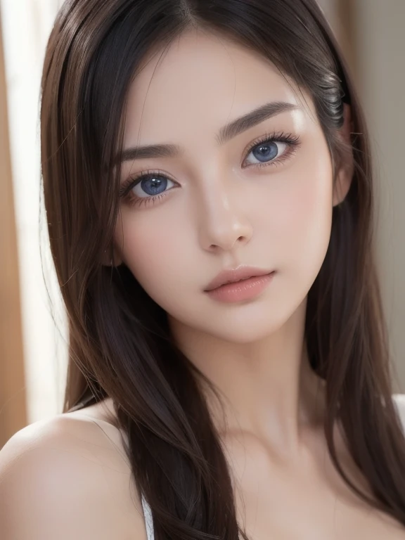 (RAW、Highest quality、masterpiece：1.5)、（Photo realistic、Intricate details：1.2)、Ultra-high resolution、Absurd、1 Girl、Beautiful Face、blue eyes、Green Eyes、Detalli&#39;s Eyes、Symmetrical eyes、Face light、Nose blush、Short Hair、Hair Bun、Black hair tying、 CLK、Best、suit、Pencil mini skirt、White shirt、Silk scarf、Black Pantyhose、[:20d、:0.8]、 smile、Small dimples、Sexually suggestive、 Medium Breasted、Slim Waist、Slim Legs、Long Leg、 Sit in a chair in front of the desk、Perfect body、Good proportions、Looking at the viewer、(office、indoor、Ultra-detailed backgrounds：1.2)、Japan、Copiele Cabinet、computer、monitor