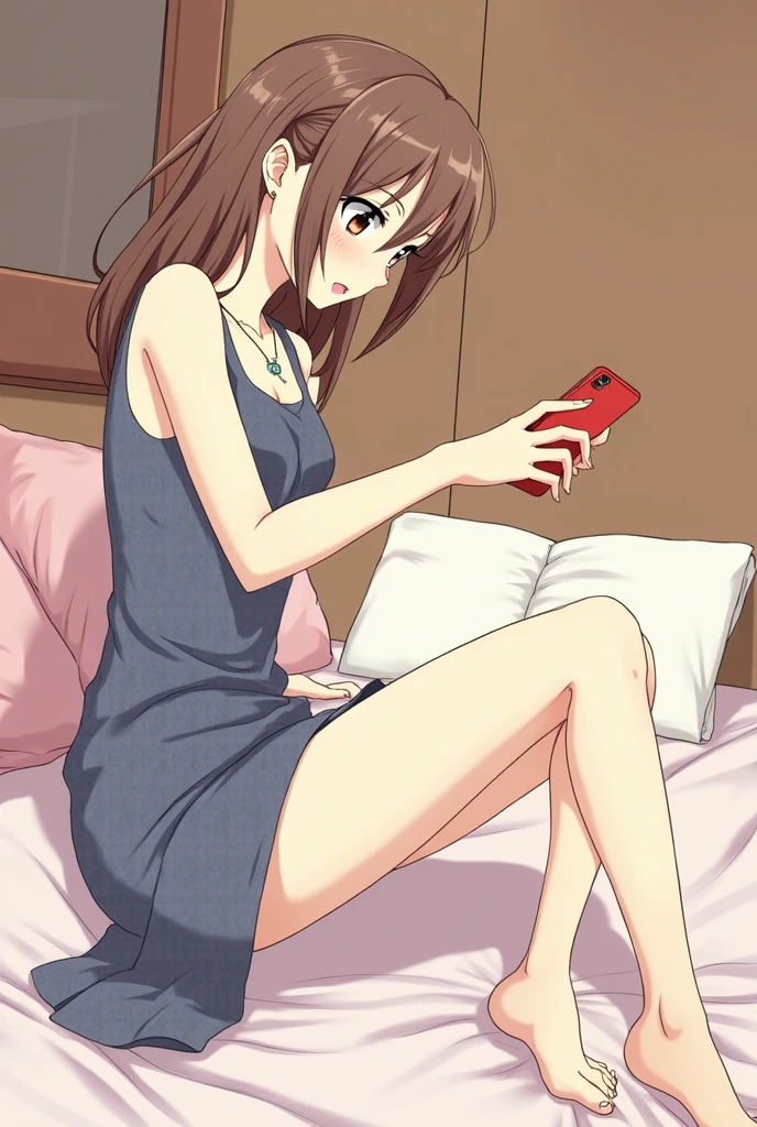 ochakouraraka, ochako uraraka, (uraraka ochako:1.5), (brown eyes:1.5), brown hair, short hair, blush, blush stickers, smile,
BREAK bare shoulders,pink dress,pink pajamas,bare shoulders,medium breasts,bare legs,cleavage,frilled dress,collarbone,bare foot,panorama,BREAK looking at viewer,BREAK (masterpiece:1.2), nsfw, best quality, high resolution, unity 8k wallpaper, (illustration:0.8), (beautiful detailed eyes:1.6), extremely detailed face, perfect lighting, extremely detailed CG, (perfect hands, perfect anatomy),back shot,