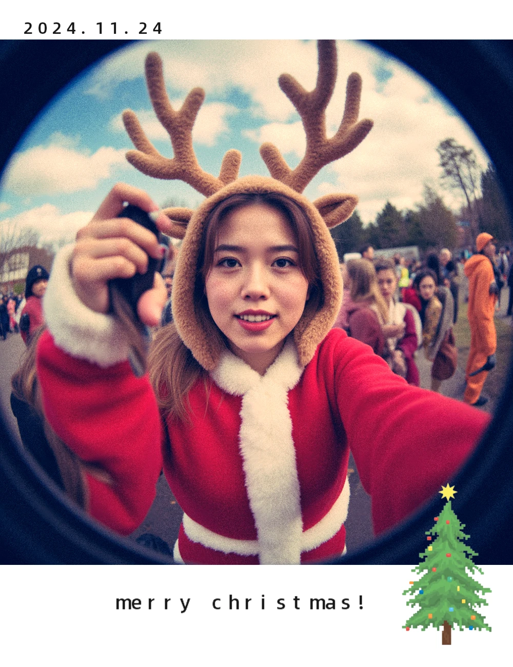 （1219）Theme：Christmas Polaroid Photo Generator/圣诞宝丽来照片生成器/クリスマスポラロイド写真生成器