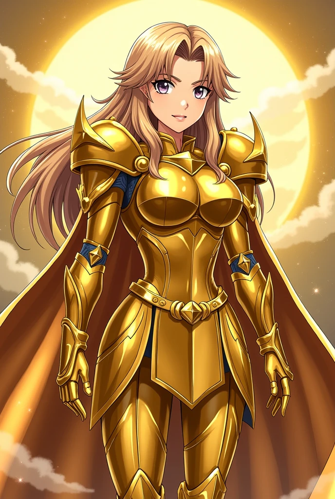 Akane tendo, cabello azul, Cabello corto, ojos azules, ojos detallados, cara de placer, muslos, pechos grandes, cuerpo completo, pose vulgar, vulgar, pechos vulgares, escote muy grande, senos grandes, armadura dorada, Saint Seiya Zodiac, Zodiac Sagittarius gold Armor, armadura brillante, sexy Armor, pose sexy 