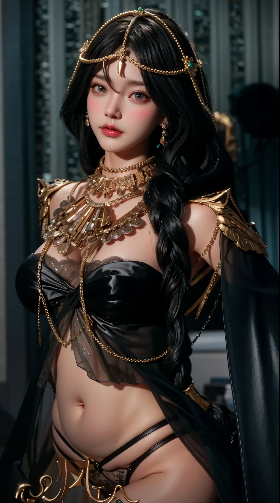 There was a woman sitting on the bed in a cat outfit, a beautiful fantasy empress, ((a beautiful fantasy empress)), Goddess. Extremely high detail, 8K high quality detailed art, 4 K detail fantasy, gorgeous goddess of leo, beautiful and elegant elf queen, Fantasy Woman, extremely detailed goddess shot, Guviz-style artwork, beautiful fantasy maiden