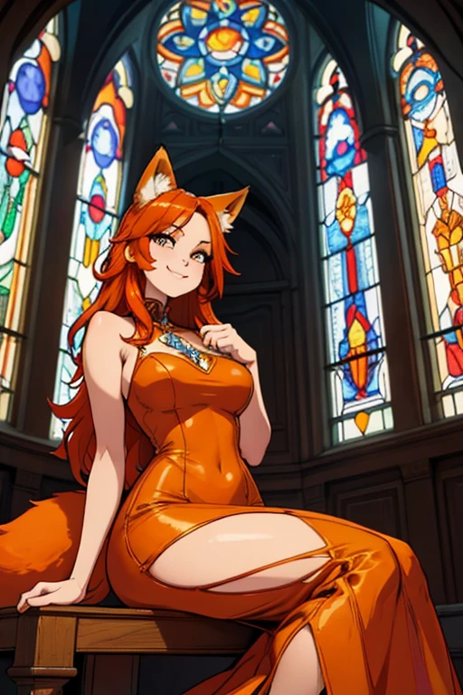 (ambiente dark:0.8),Masterpiece,High quality,abstract res,Digital painting\(artwork of a\),,(anthro,Fluffy fur,Character focus:1.1),anthro female cat,long whitr hair,Legacy ridiculous, amber hair, Silver earrings, (little crystal floating:0.4), Crystal floats, particle glowing, Fantastic gold costume,shaggy,Furry female,canid,Full Body Furry,large fluffy tail,Flowing hair,anthr,(Full Body Furry, Fluffy tail, White and amber fur, eBlue eyes, amber hair:1.2), (long canines:1.2),(interiors、the night、borgar、Holy Spirit:1.1)