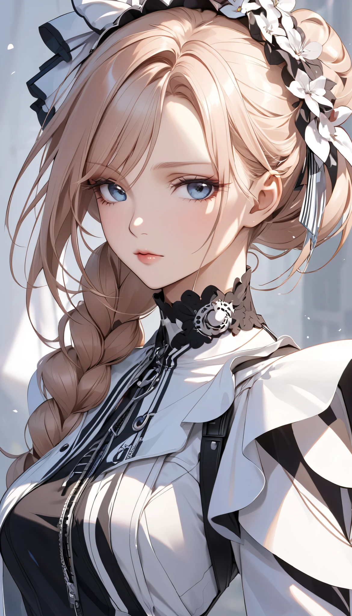 <lora:unstableinkpunkdream:0.8>, portrait, woman wearing velvet blazer, white shirt, and black dress pants, dirty blonde blowout || <lora:unstableinkpunkdream:0.4>, illustration, masterpiece, 8k, high resolution, shallow depth of field, sharp focus