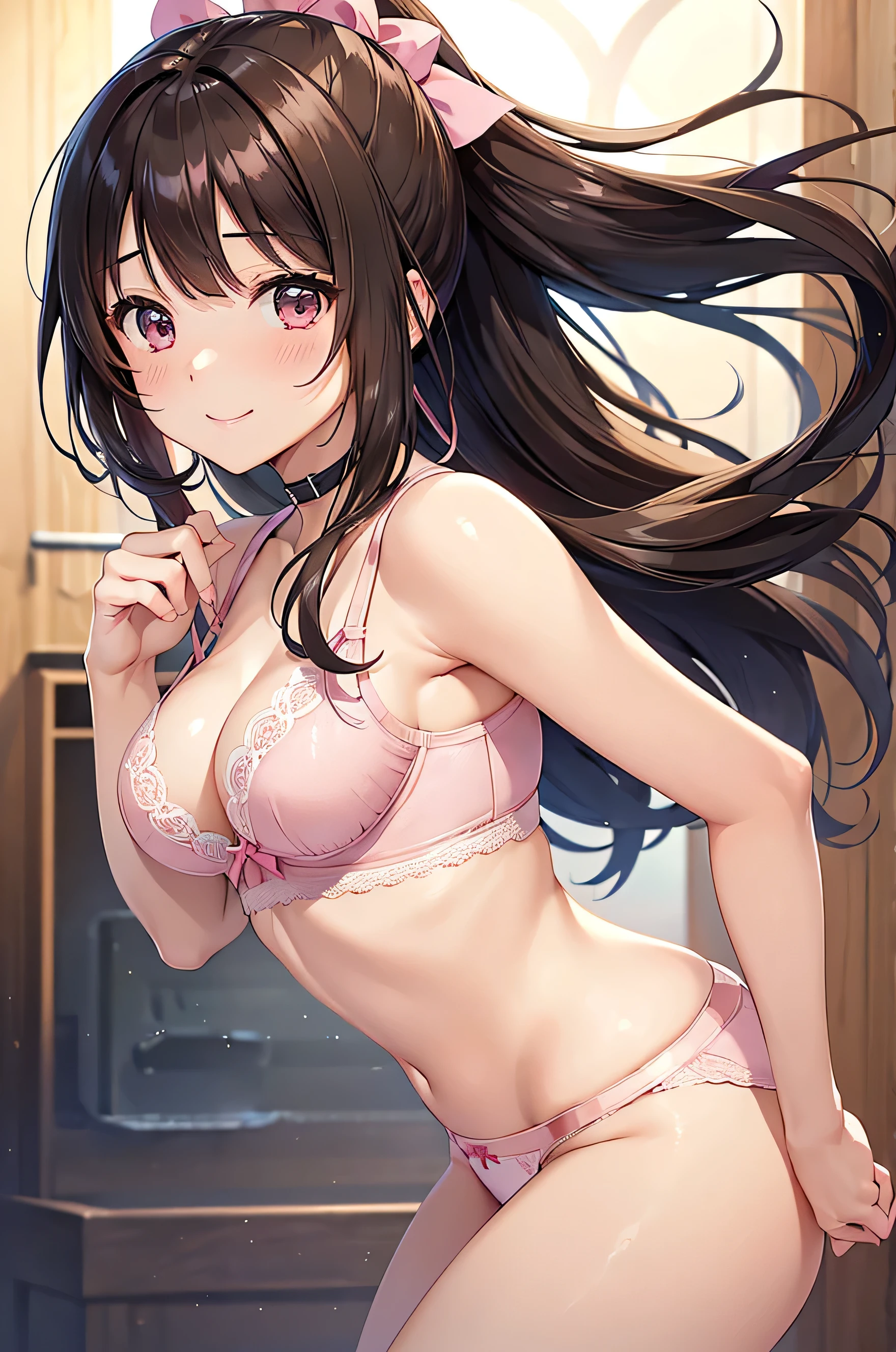 high resolution、4K quality、Super fine、younger sister、Lolita、pantiesが床に落ちている、Surprised expression、白のコットンpanties、panties、used underwear、Crotch stain、Discarded underwear、panties単体、Laundry basket、Striptease、A lot of underwear scattered around、Underwear is scattered、床一面たくさんのpanties、Very messy room、Undressing scene