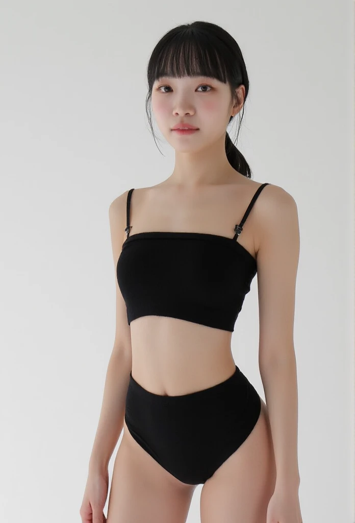 ((Top Quality, 8k, Masterpiece: 1.3)), 1 girl, Beauty with slender abs: 1.3, (Medium Short Hair, Big: 1.2), Naked Apron: 1.1, Ultra Detailed Face, Detailed Eyes, Double Eyelids