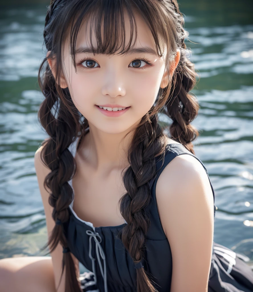  Female 、 in landscape、、 Angelic Smile、
break、Flax Hair、 Side Braid Hair 、 long hair、Thin Hair、Expressive hair、 asymmetrical balance 、
break、 sleeveless dress 、 black goth dress 、 cute dress with lots of ruffles、Especially short skirts、striped knee-high socks、Red pump、
break、
 High Definition , masterpiece, Accurate,  Anatomically Correct , number々Awards, 最 High Quality ,  High Definition モデル,  high detail,  High Quality , retina,  very detailed, Ultra-high definition,  textured skin, 
break、  full body shot  、 Photographed by a Professional Photographer 、Soft light 、 low angle、 staring at the camera、Use of reflectors