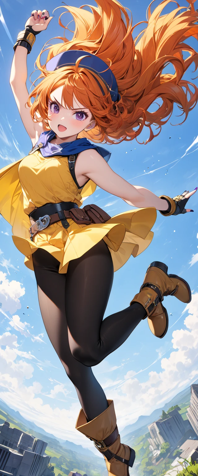 1girl, (((solo)))), bodybuilder, musuclar, hoodie oversized, big ass, strong shoulders, auburn long yellow hair, blue eyes,masterpiece, best quality, shoes, full body, posing for a photo, beautifully color-coded, socks, scrunchbutt leggings white background, studio, looking away, hooded, landscape a cave, night weather, strong wind, dust in the air
