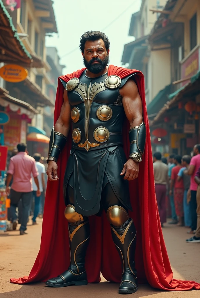 Batman as tamil in lungi and gold weared