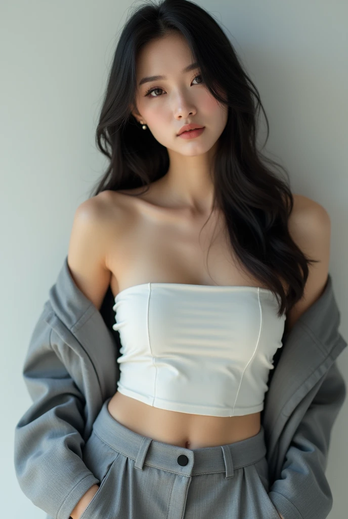 (masterpiece:1.2), (Highest quality), (Visible everywhere:1.3) ,(Very detailed), (8k, Complex), (Lens 135mm,1 1 1.8), (Realistic)(Black background:1.3), Portrait Photography, Side lighting,Edge lights up,Best Shadow,Area light source,Perfect Anatomy,perfect face shape,Best for women,Best Female Body,Improves skin texture,Fine fabric pattern,Precise beauty,Delicate and delicate skin,Very detailed肌,Pale skin,Delicate hair,Glowing Skin,Very detailed顔と肌の質感, Glowing Skin, Sharp details, 超Realistic, Fine and beautiful skin, 1 female, 30 years old, Japanese women, (thin:Weight 1.0), Small breasts:1.3, ((Medium Hair, Straight hair, Straight hair, bangs:1.3, Brown Hair)),Pervert woman, (Office Uniforms, ofiice suits, White blouse, Tight mini skirt, Nipples, Nipples), (((Cowgirl))), The buttoned up shirt flutters), necklace, (((Frowning、Open your mouth、Squint your eyes))), (((From below:1.5, Looking at the audience:1.3, close))), Female dog, Browsing Caution,