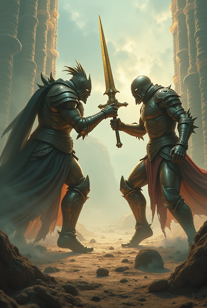 Attack on Titan, angry Giants, dark and gritty, Studio Ghibli, Anime Key Visual, by Makoto Shinkai, Deep Color, Intricate, 8k resolution concept art, Natural Lighting, Beautiful Compositiona man in a helmet and armor holding a sword, concept art of a warrior, thief warrior, ancient warrior, armoured warrior, dark warrior, fantasy warrior, armored warrior, male warrior, warrior dnd character, andreas rocha style, powerful warrior, ancient soldier, persian warrior, a fantasy warrior, human warrior, hq 4k phone wallpaper
