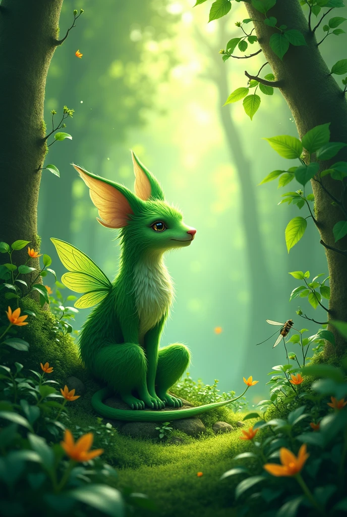 Fantasy animal character for card game