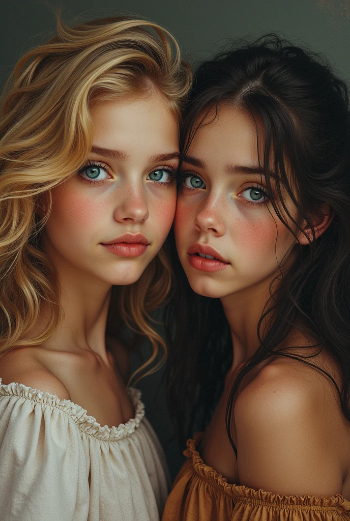 boy & girl, ultra realistic, kind, fresh, beautiful face features