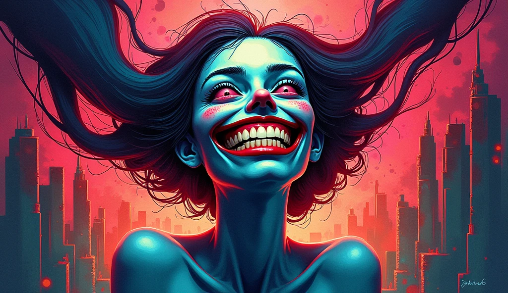 arafed woman with a white mask and a knife in a street, brandon woelfel, urban horror aesthetic, slasher smile, iu lee ji-eun as a super villain, horror dramatic moment, horror movie aesthetic, still from a live action movie, scene from live action movie, in an alleyway during the purge, still from the movie saw