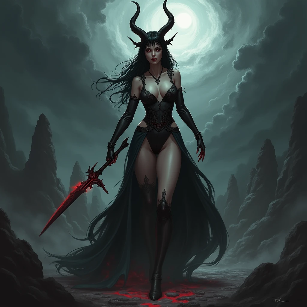 (best quality,4k,8k,highres,masterpiece:1.2),ultra-detailed,(realistic,photorealistic,photo-realistic:1.37),terrifyingly evil goddess never seen before,insanity-inducing,horrendously twisted,nightmarish,otherworldly,vivid depictions of fear,ghastly appearance,demon-like beauty,dark aura,dreadful and malevolent presence,intimidating gaze and features,macabre atmosphere,ominous surroundings,gloomy and mysterious setting,ancient and forbidden realm,dark shadows and eerie silhouettes,haunting and sinister atmosphere,ominous and foreboding,limbs and features in distorted and grotesque forms,nightmarish creatures lurking in the shadows,screams and whispers echoing through the twisted reality,fear and despair consuming the viewer,unimaginable horrors from beyond the dimensions,tormented souls trapped in eternal suffering,deep and unsettling sense of dread and unease,enveloped in a suffocating darkness,evil and wickedness permeating every corner,skies filled with storm clouds and lightning bolts,crimson blood dripping from the goddess's fingers,twisted and contorted bodies strewn across the landscape,demonic rituals and sacrificial altars,haunting cries and eerie whispers,possessed and tortured souls writhing in agony,cursed and twisted vegetation,inanimate objects coming to life in grotesque and terrifying ways,unholy energy crackling in the air,broken and decaying structures reminiscent of a forgotten civilization,ghoulish apparitions and phantoms haunting the goddess's presence,dismal and desolate wastelands,doomed and forsaken souls begging for release,unfathomable depths of darkness and despair,eyes glowing with a sinister and malevolent light,shadows that seem to have a life of their own,ever-present feeling of impending doom,corruption and decay spreading like a plague,demonic hordes descending upon the world in waves of destruction,nightmarish landscapes twisting and contorting into impossible shapes,dark tendrils reaching out from the darkness,consuming all light a
