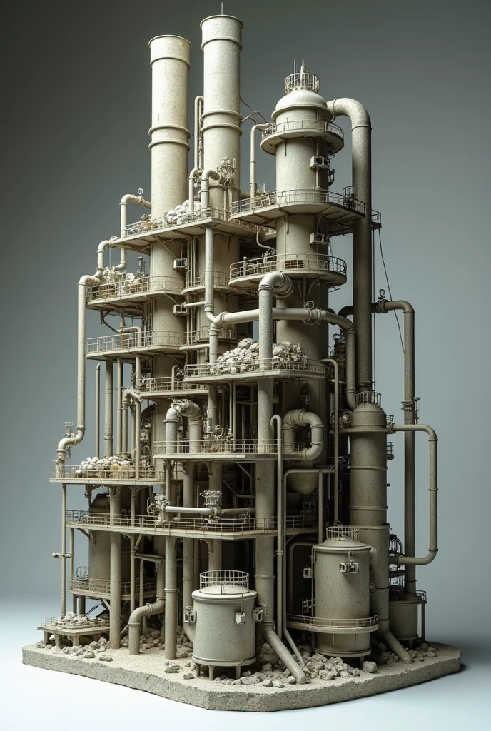 A model of a carbon capturing system that uses slaked lime to produce limestone from kitchen chimneys and some industrial chimneys

