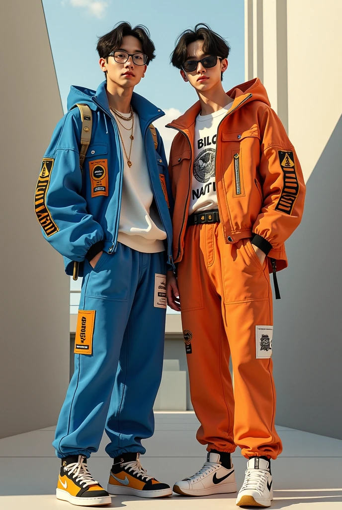 boy with dark hair wearing a black sweatshirt with grey sweatpants smoking a blunt. girl wearing a black jumpsuit with blue jordan’s in a dark car