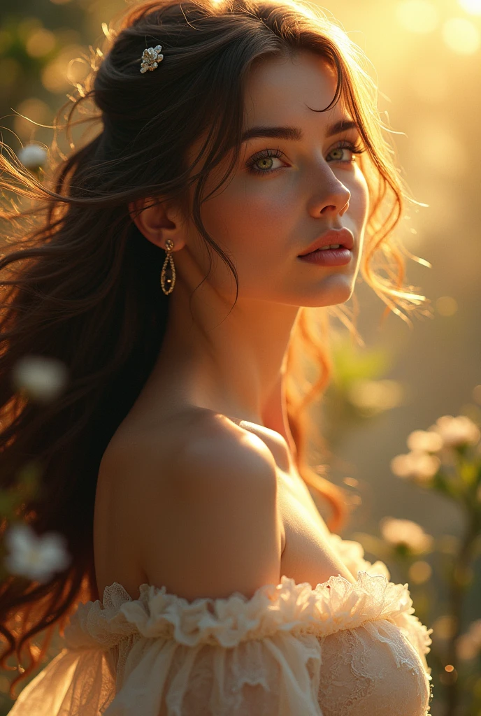 intricate highly detailed portrait of a group of beautiful naked women, delicate skin textures, fine facial features, elegant poses, lush natural environment, dappled sunlight, atmospheric lighting, vibrant colors, photorealistic, masterpiece, (best quality,4k,8k,highres,masterpiece:1.2),ultra-detailed,(realistic,photorealistic,photo-realistic:1.37),cinematic composition,dramatic lighting,enchanting,ethereal,elegant,graceful