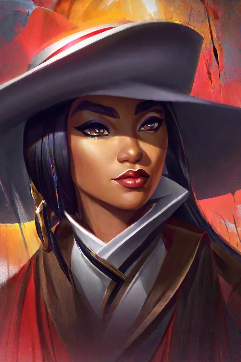 splash art, one character, scene, lady , solo, portrait 