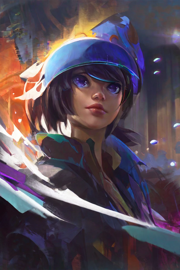 splash art, one character, scene, girl , solo, portrait