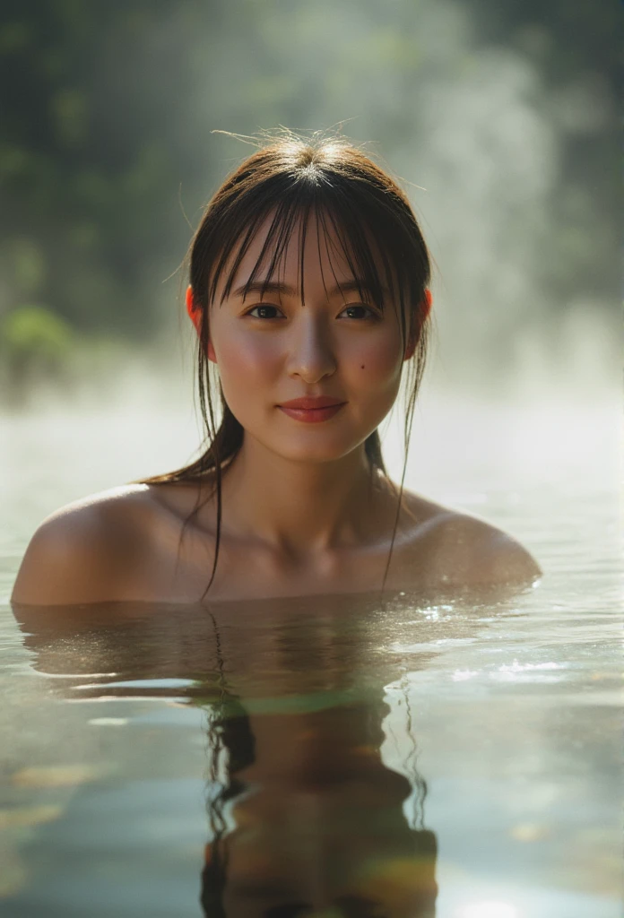  (( top quality 、masterpiece、、  super high res、  Award-winning works  )、(  naked girls:1.8)、(  accurate anatomy:1.1)、( soaking up to the chest in a hot spring :1.2)、(  Look at me and smile  :1.1)、  super high res for bright and fair skin、The most detailed face、  super high res detailed face、  super high resの髪の毛、  super high resの煌めく瞳、  A beautiful face is drawn in every detail、( Blurred Background:1.1)、Very bright and vivid、 beautiful Japanese actress's face 、(  Hot springs are blessed with nature  , It's deep in an unexplored mountain :1.1)、Perfect and accurate onsen、(White thick fog:1.2)、Hot spring steam  、 Completely naked:1.6、  small breasts、Nipples:1.8
