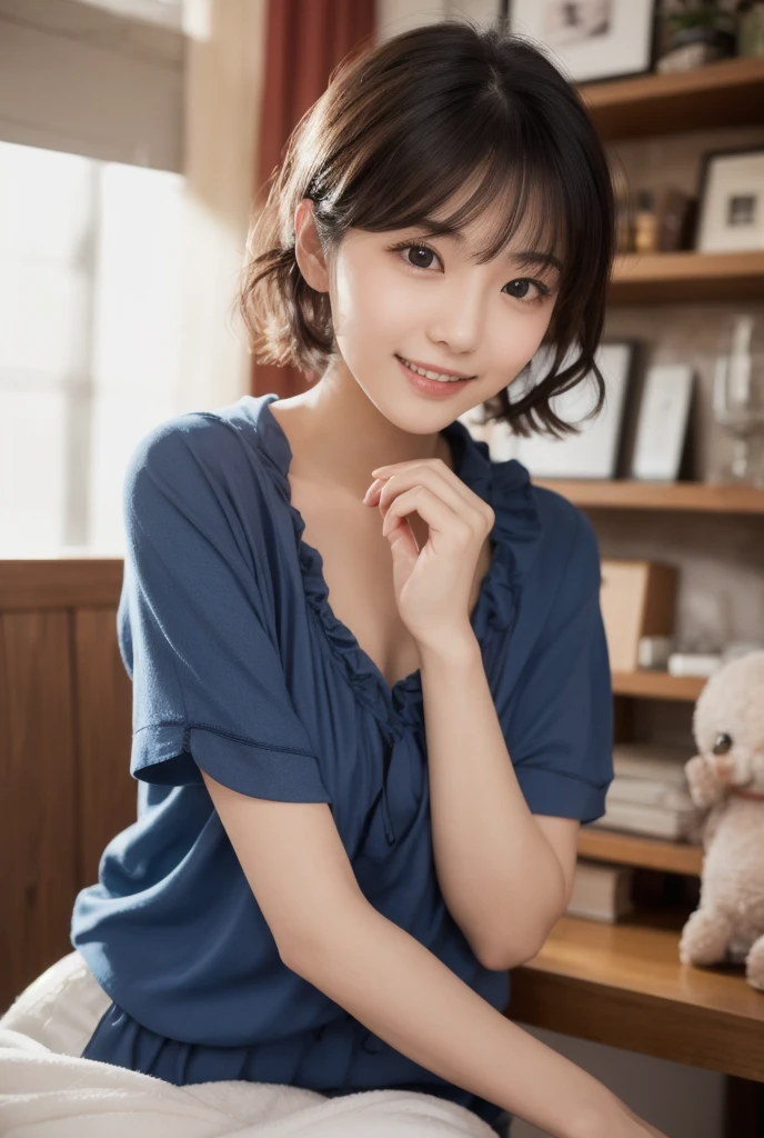 Pubic hair grows、Smile full of happiness、(((During sex)))、During sex、During sex、Panting face、Lacking、Transparent nightgown、Sweating、Expression in a state of excitement、short-hair、cum shots、Big beautiful blue eyes