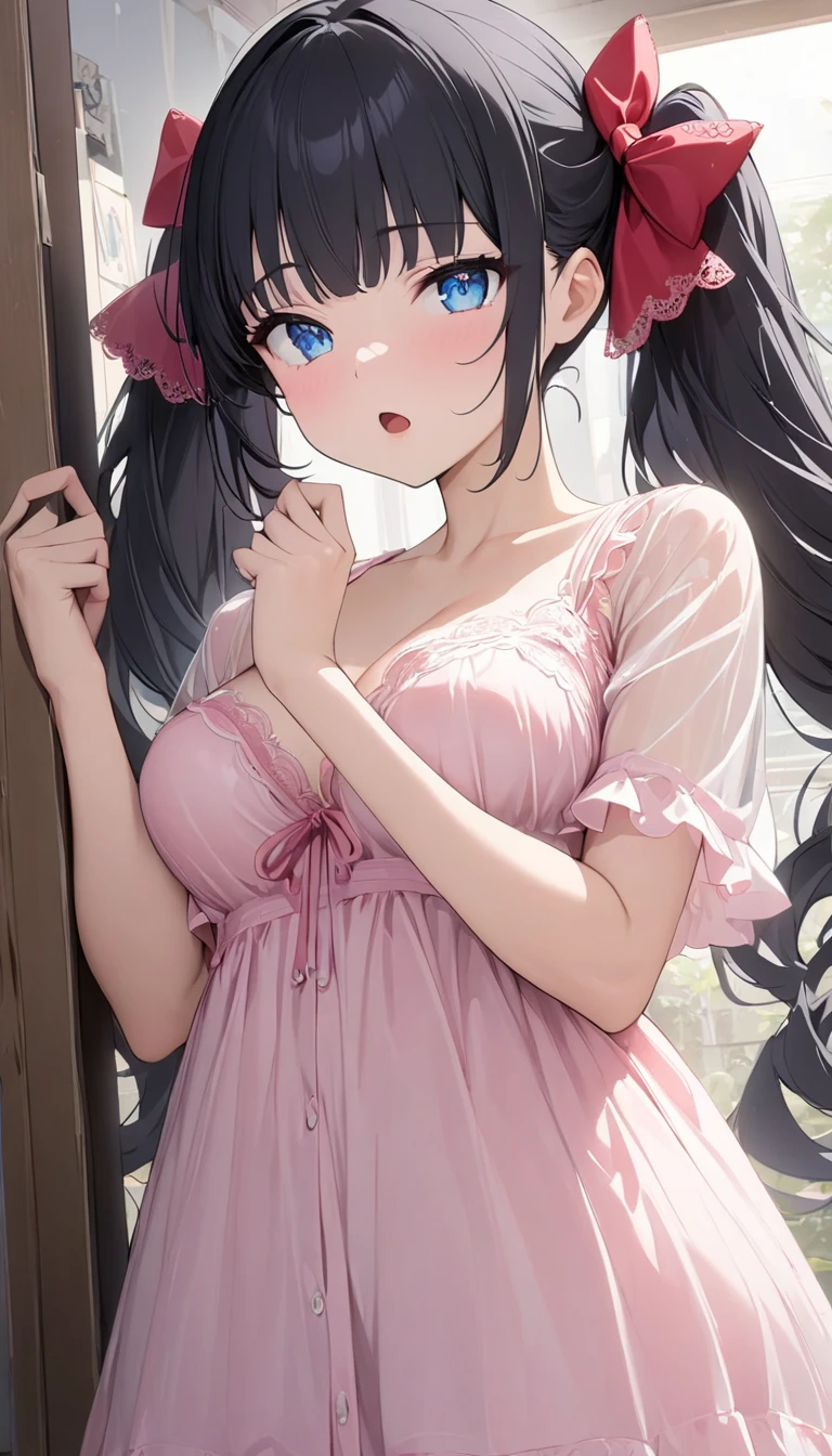 Highest quality, Super Resolution, 8k, (Delicate expression), One beautiful junior high school girl, chibichara, very cute, Cute face, Baby Face, Lustrous brown hair, Pigtails, The perfect human body, She is completely naked, (Small breasts), Small breasts, The nipples and areola are pale pink., Looking up, Very embarrassed, She has a man&#39;s penis pressed against her cheek, Uncontrollable sexual desire. She shows you her pussy and asshole, I want you to touch my pussy, Begging, Spread your legs wide, Immoral poses, Immoral Eros, Bedroom, On the bed, Make a man crazy, Immature female body, Moist eyes, Tears well up in my eyes, A lewd act only shown to you, She's lustful, Very embarrassed, She feels so horny, Feels good, Her pussy juice is oozing thinly from excitement.,  