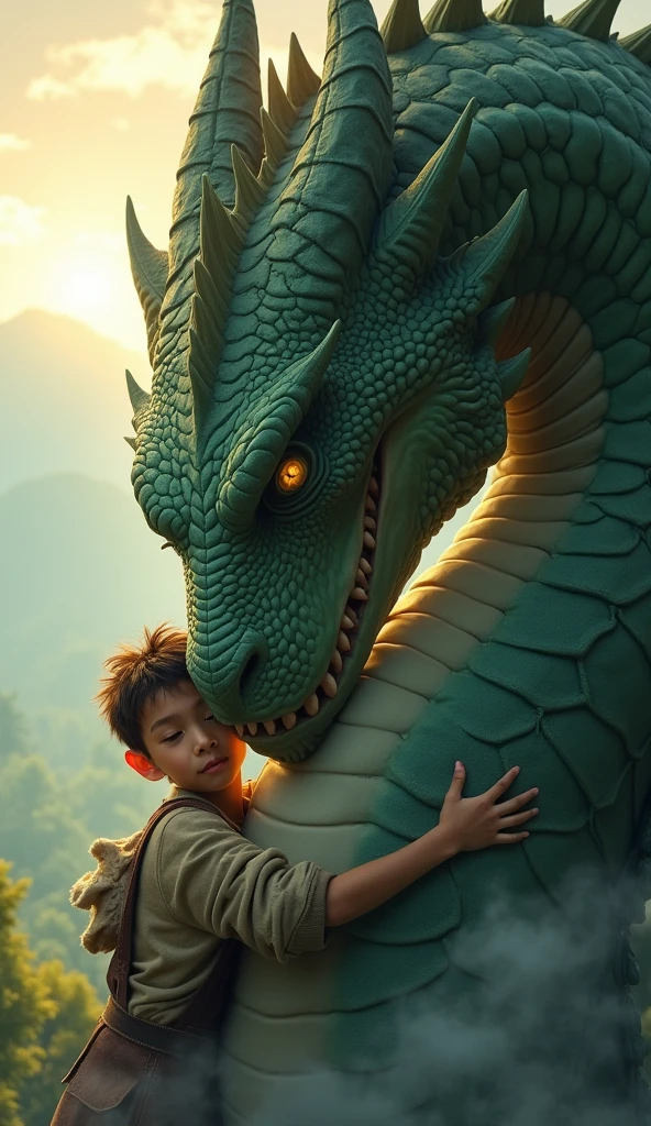 The dragon that befriended a boy, cute and charming, a smile that melts hearts as well as gold,