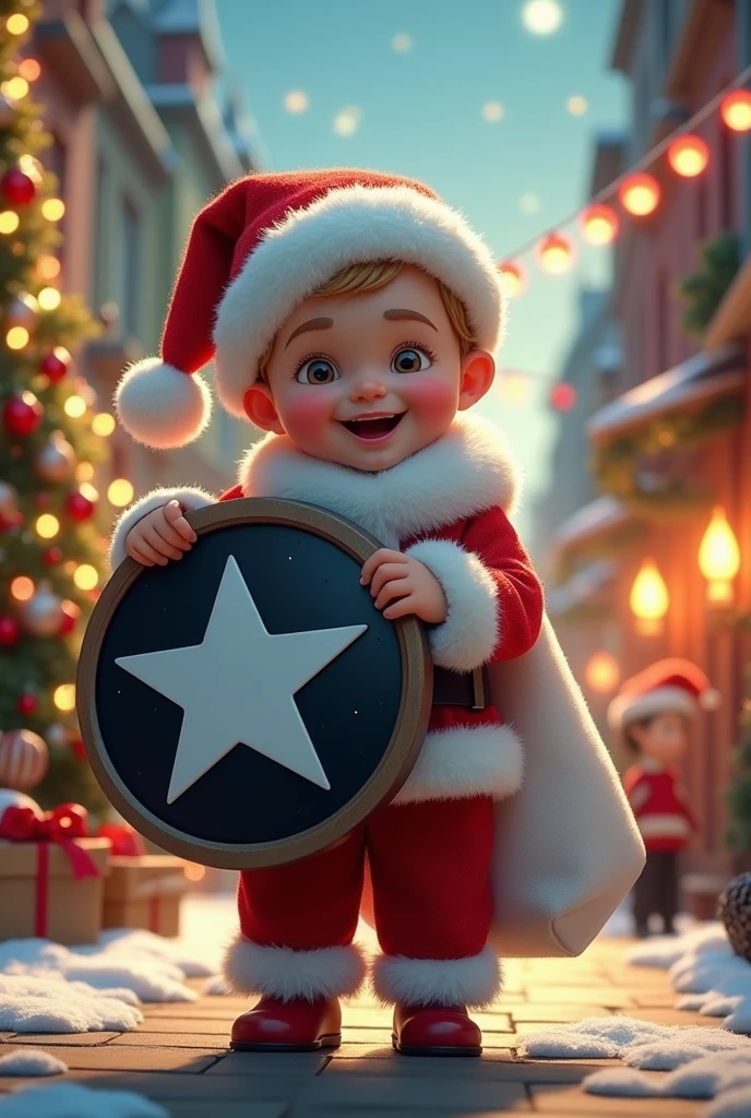 (Snow scene draft: 1.4), (对称: 1.5), (tmasterpiece, santa, gifts, middle, European Christmas elements a snowman wearing a Santa hat: 1.5) , (British - chic illustration: 1.2, vector drawing: 1.2), (british colors, Premium color), (sound design, The texture clear, High- sharpness, Best quality at best, The very detailed, tmasterpiece, offcial art, movie light effect, 4K, Anatomically correct, Complete character composition, British children's facial features, correct person finger)
