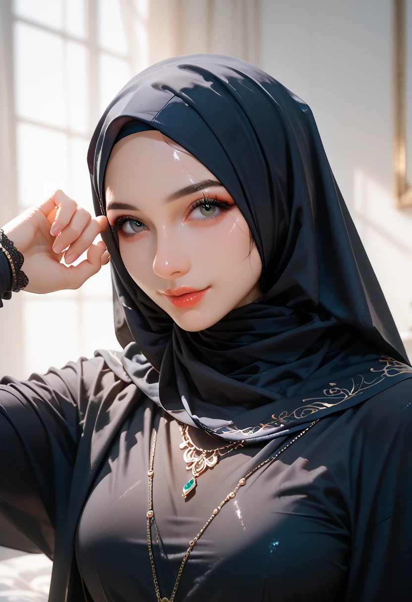 1 girl,beauty,hijab,random porn pose