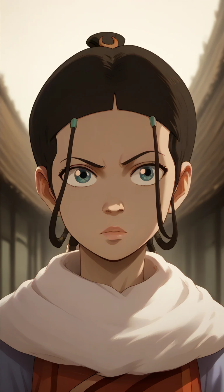 ((((Katara [Avatar The Last Airbender)))) ((((cowboy shot)))) beautiful detailed eyes, beautiful detailed lips, extremely detailed eyes and face, long eyelashes, 1child , masterpiece, super detail, high details, high quality, best quality, highres, 1080P, 8k, 16k, very accurate clothing, cowl headband on forehead fantasy, anime, intricate details, vivid colors, cinematic lighting, dramatic lighting, cinematic composition, dramatic composition