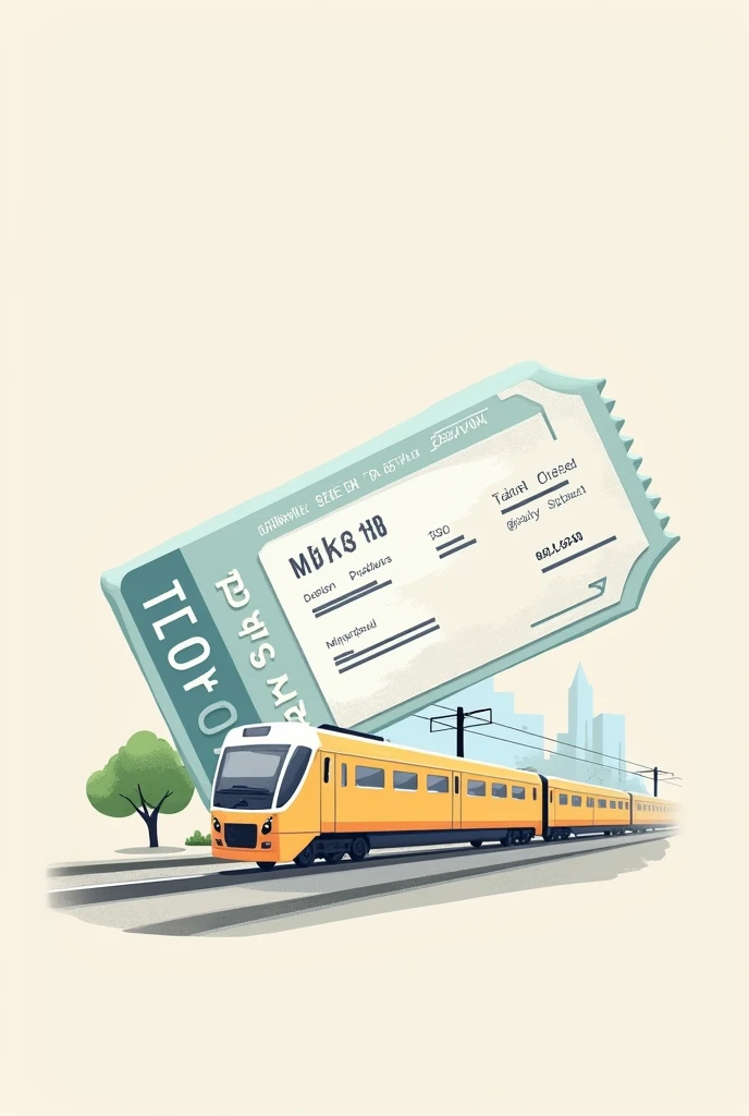 I want to create train ticket - SeaArt AI