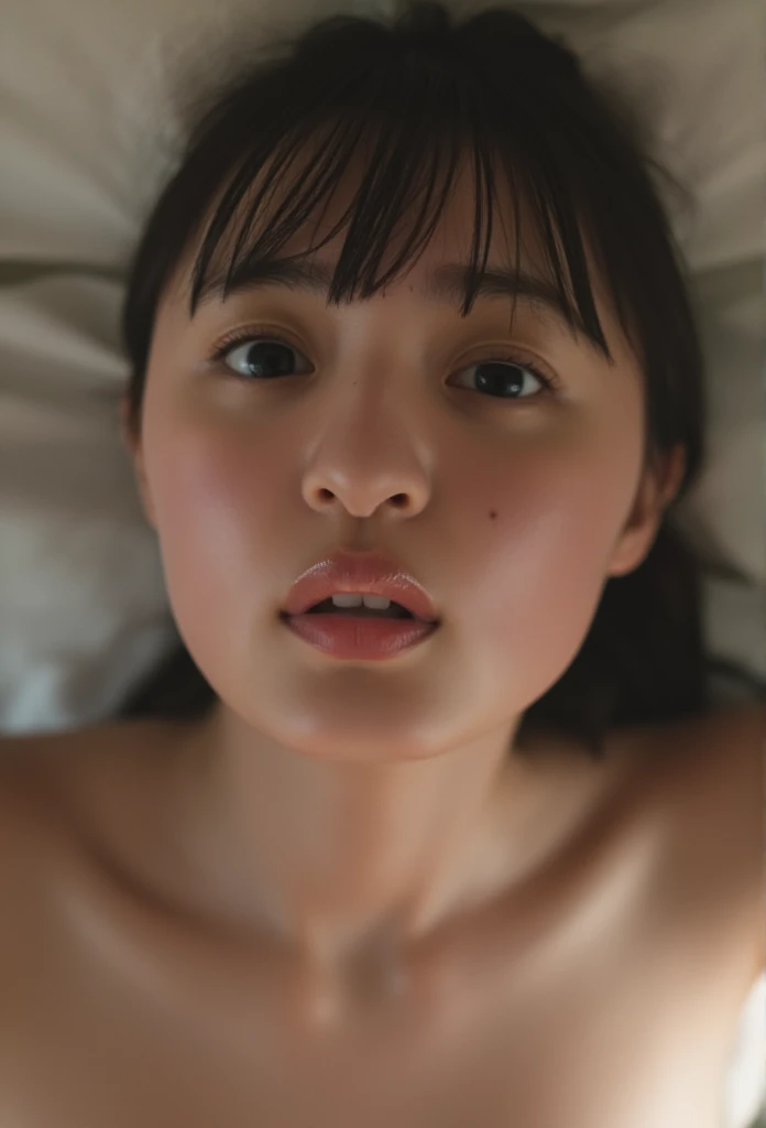 ( ANATOMICALLY CORRECT ,  perfect body:1.3), Professional Writing、Careful work、( High Definition :1.2)、Photography Sculpture、8k,  High Definition 、( RAW photo,  realistic :1.2)、 top quality , masterpiece,  small breasts、 High Definition の顔、( focusing on the face 、 High Definition の目, Teary-eyed)、(concentrated, Symmetrical pupils:1.2)、 High Quality Beautiful Skin 、 toned skin 、Natural Cosmetics 、Gloss Lip,  High Definition Hair Texture , ( Japanese women:1.3)、22 years old、 extraordinary beauty、break (Completely naked:1.8) break bedroom, ( very embarrassing 、Close your eyes and open your mouth:1.3)、( shooting from below:1.8), ( show viewers :1.2), ( fellatio:1.2), ( penis:1.8)、 I want to put my cock in a human guy girl 、(((A woman straddling a man:1.8)))、Inserting  penis into pussy