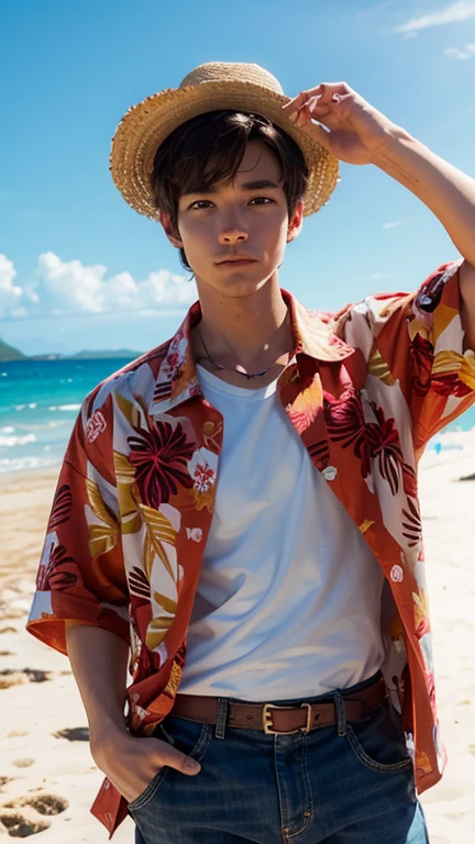 Straw hat male pirate