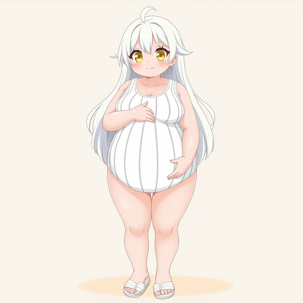 (Full body), An image of a pregnant girl in a reverse bunnysuit
